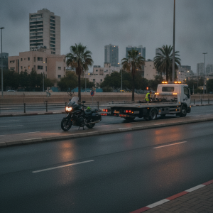 נתקעת עם האופנוע בתל אביב? כך תזמין גרר מקצועי במהירות